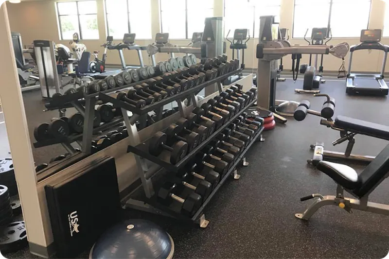 Bloomsdale 24/7 Hour Facility Ste. Genevieve County YMCA Fitness Center with Dumbells and Free Weights