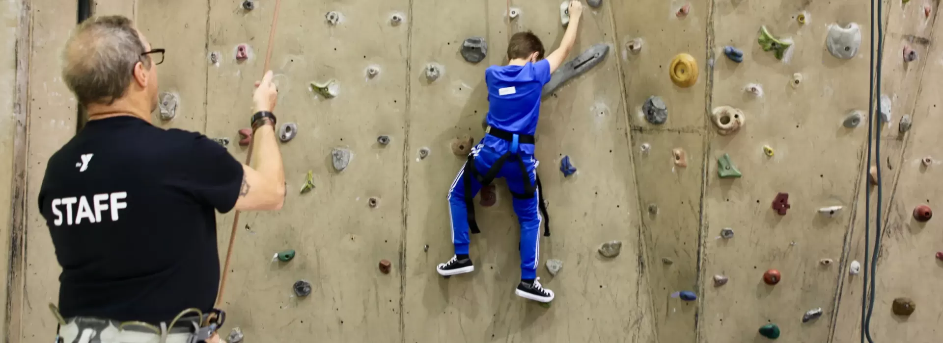 Downtown Belleville YMCA Rock Wall Climbing in Belleville Illinois