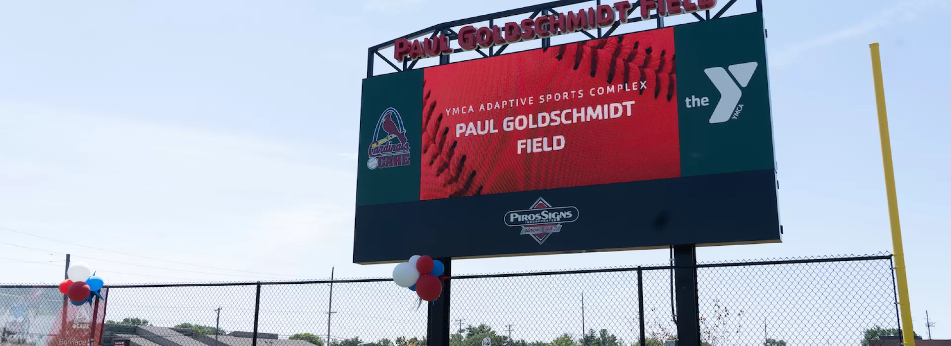 YMCA Adaptive Sports Complex featuring Paul Goldschmidt Field and Cardinals Care Ribbon Cutting
