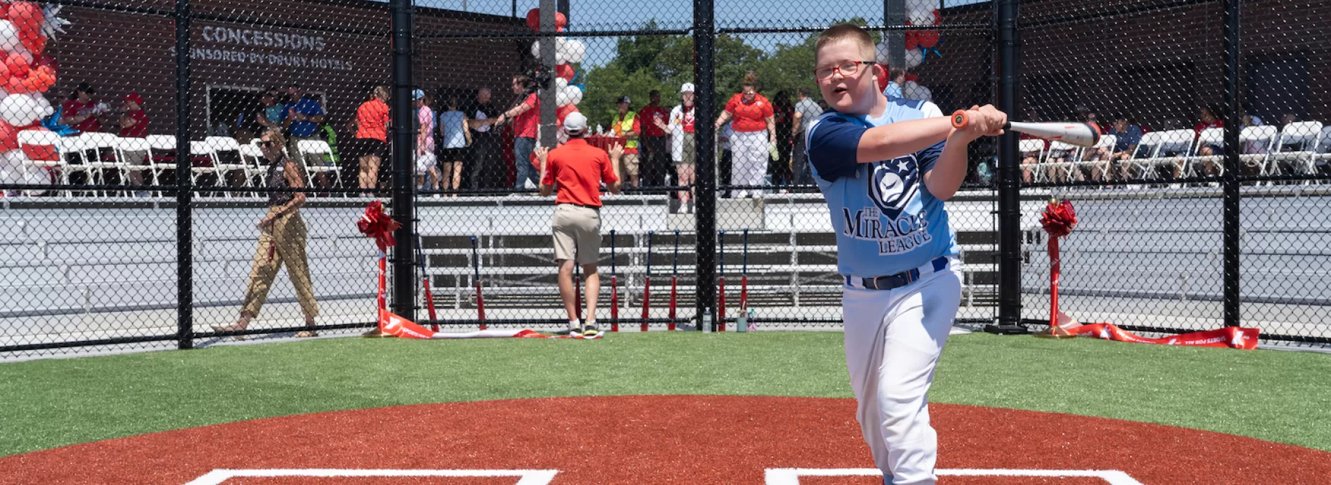 YMCA Adaptive Sports Complex featuring Paul Goldschmidt Field and Cardinals Care Ribbon Cutting
