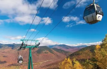 gondola ride to summit of loon peak