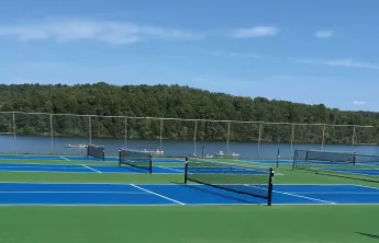 pickleball courts at ymca trout lodge