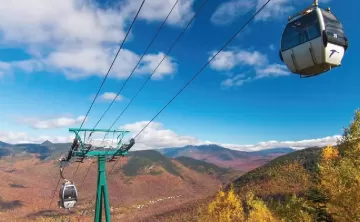gondola ride to summit of loon peak