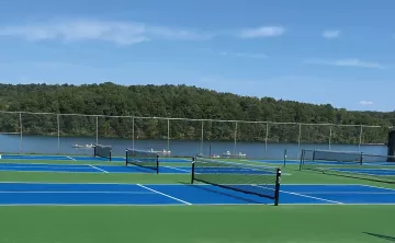 pickleball courts at ymca trout lodge