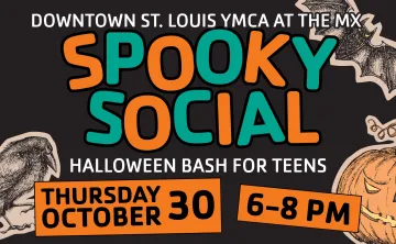 downtown st. louis ymca teens halloween bash graphic