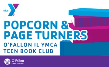 february teen book club popcorn & page-turners event graphic